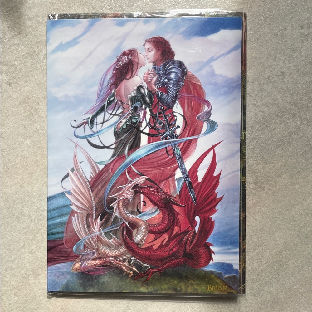 New - Dragon Handfasting greeting card by Briar - fantasy art with envelope
